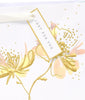Floral White Lotus Design Large Gift Bag