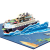 Ocean Escape 3D Cruise Ship Pop Up Greeting Card