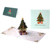 Classic Xmas Tree Holiday Elegance 3D Pop Up Christmas Card