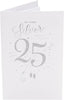 25th Silver Wedding Anniversary Greetings Card