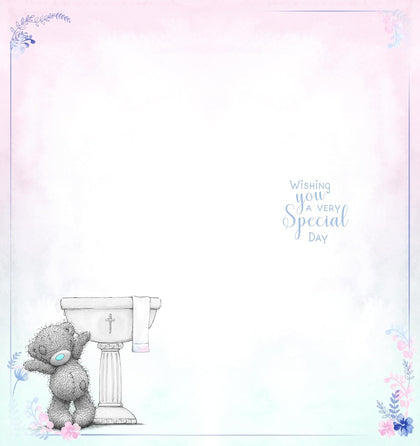 Bear At Alter Communion Day Card