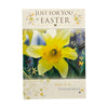 Just For You Photographic Daffodils Design Easter Card