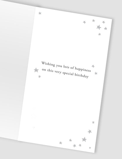 Big Blue Eighty Hand-Finished 80th Birthday Card 