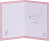 Pink Multicaption Design Communion Congratulations Card