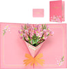 Elegant Gladiolus Bouquet 3D Pop Up Greeting Card - Wedding Birthday Mother's Day Anniversary