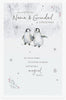 Penguins Design Nana & Grandad Christmas Card