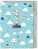 Rainbow & Clouds Embellished Boys 1st Birthday Card