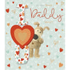Boofle Standing Behind Heart Daddy Valentine's Day Card