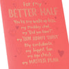 Better Half Design Partner Valentine's Day Card