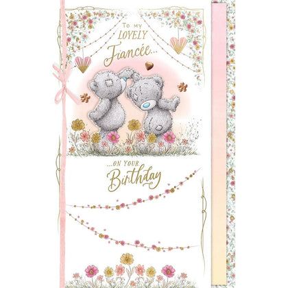 Bears Dancing Beautiful Fiancée Luxury Handmade Birthday Card