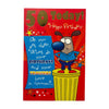 50th Male Trousers Witty Words Birthday Card