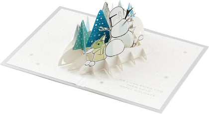 The Mandalorian and Grogu Design 3D and Pop Up Christmas Card