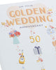 Stunning Design 50th Wedding Anniversary Card