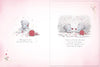 Bears Sat At Table Beautiful Fiancée Luxury Boxed Handmade Valentine's Day Card