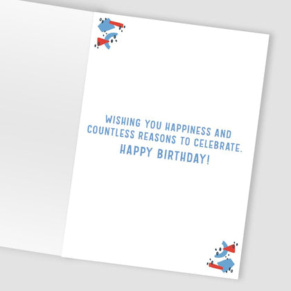 Fifty-Tastic Fun! Contemporary 50th  Birthday Card