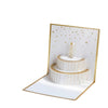 White & Gold Celebration 3D Pop Up Birthday Card