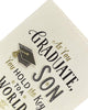 Stylish Typography Son Graduation Congratulations Card