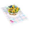 Sunflower Bloom Basket 3D Pop Up Greeting Card