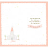Pink Spire Church & Sentiment Verse Granddaughter Christening Congratulations Card