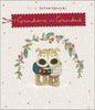 Boofles Holding Mugs Grandma and Grandad Christmas Card
