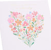 Heart of Painted Flowers Design for Mum from Both Of Us Mother's Day Card
