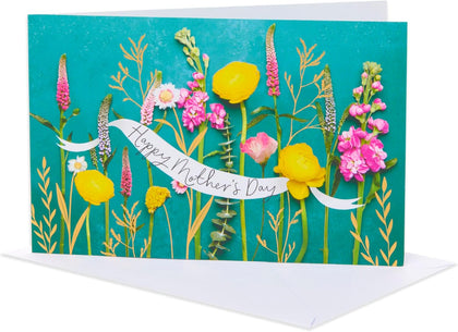 Floral Photographic Design Open Mother's Day Card