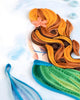 Quilling Magical Mermaid Princess Swimming Hand-Finished Art Card Frameable Art