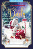 Santa Bear With Sack Dad 3D Christmas Keepsake Card