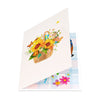 Sunflower Bloom Basket 3D Pop Up Greeting Card