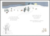 Die-Cut Illustrated Winter Scene Design For A Special Couple Christmas Card