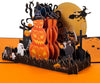 Pumpkins With Witchlight Night 3D Pop Up Halloween Card