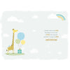 Giraffe, Rainbow & Balloons New Baby Grandson Birth Congratulations Card