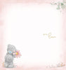 Bear Holding Pink Flower Thank You Card