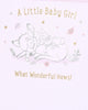 Disney Bambi New Baby Girl Card