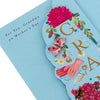 Floral Design Heartfelt Verse With Keepsake Bookmark Grandma Mother's Day Card