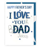 Fun Scribbles Dad Bad Jokes Hand-Finished Father's Day Card