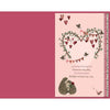 Hedgehogs With Roses Girlfriend Luxury Handmade Valentine's Day Card