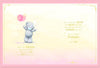 Bear With Champagne Bottle Large Luxury Boxed Handmade 21st Birthday Card.