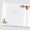 Gold Foiled Festive Heart Wreath Mum & Dad Christmas Card