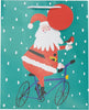 Jolly Santa & Bike Design Multipack of 6 Large Gift Bags for Him/Her/Friend Christmas