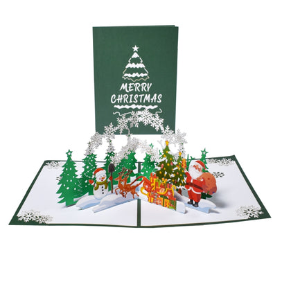 Merry Christmas Tree 3D Pop Up Holiday Card