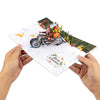 Santa on Wheels 3D Christmas Motorcycle Pop Up Card