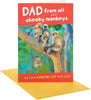 Four Monkeys Design for Dad From All Father's Day Card