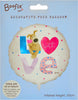 Boofle Love Foil Inflated Balloon For All Occasions Thank you, Birthday, Congratulations