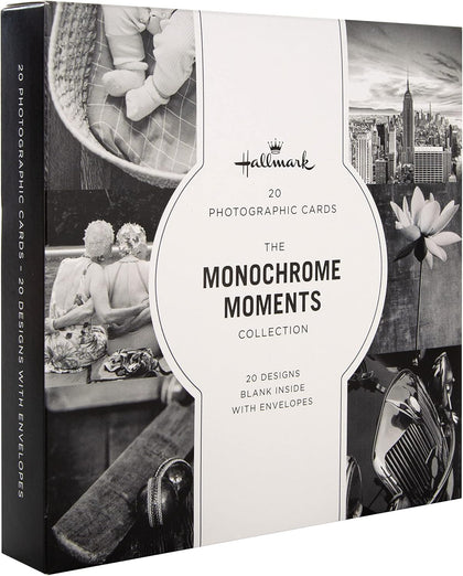 Monochrome Photographic Multipack of 20 in 20 Designs Blank Cards
