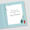 Artistic Festive Trees Son & Daughter In Law Christmas Card