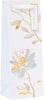 Floral White Lotus Design Bottle Gift Bag