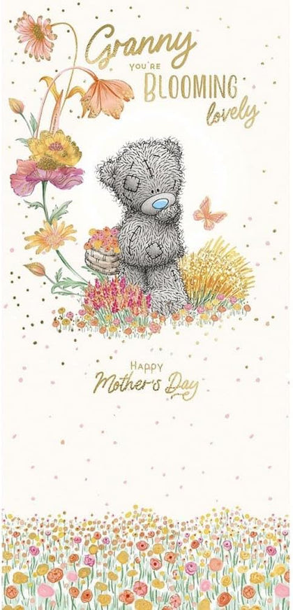 Bear Collecting Flowers Granny Mother's Day Card