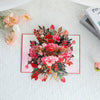 Red Carnation Delight 3D Pop Up Greeting Card
