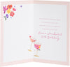 Floral Champagne Design 30th Birthday Card
